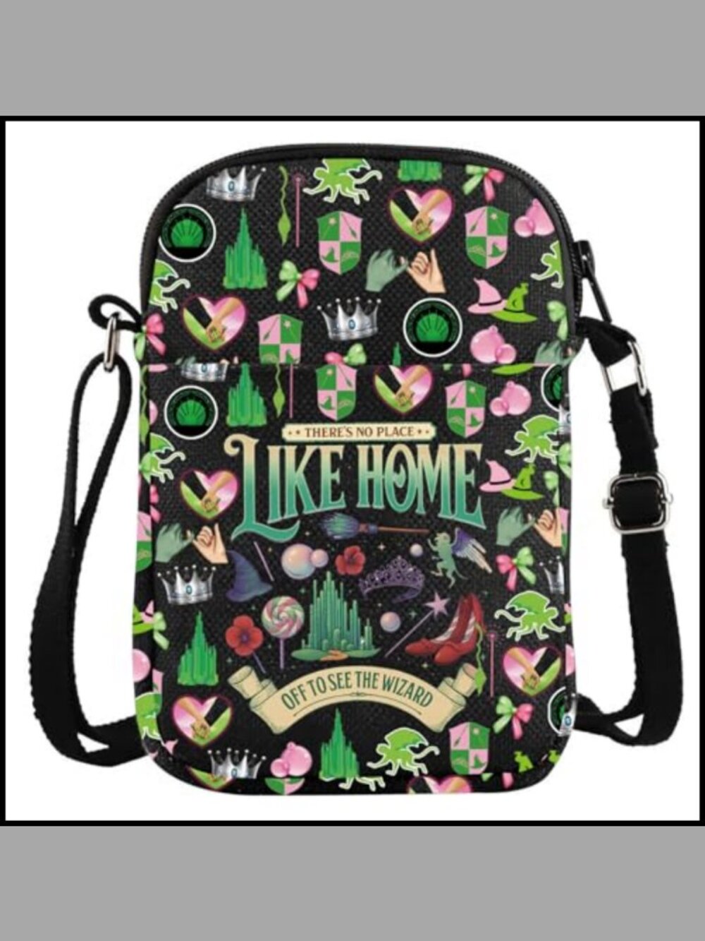 Witch Musical Crossbody Bag Canvas Theater Music Lover Gift
